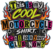 Load image into Gallery viewer, This Is My Cool Motorcycle Shirt - Randsom letter
