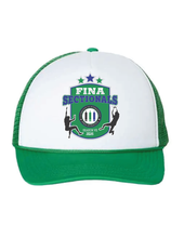Load image into Gallery viewer, FINA 2026 Sectional Trucker Hat Season 7
